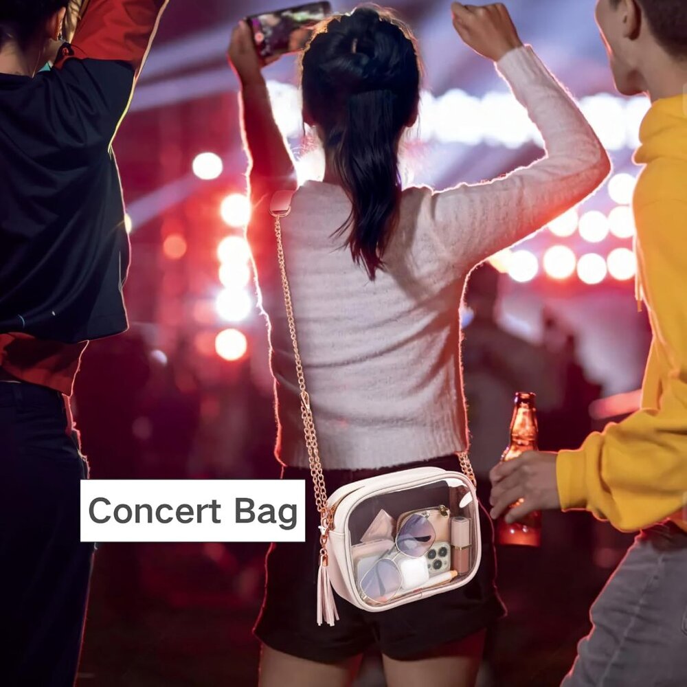 Clear Purses for Women Stadium Clear Bag Crossbody - Picture 5 of 9